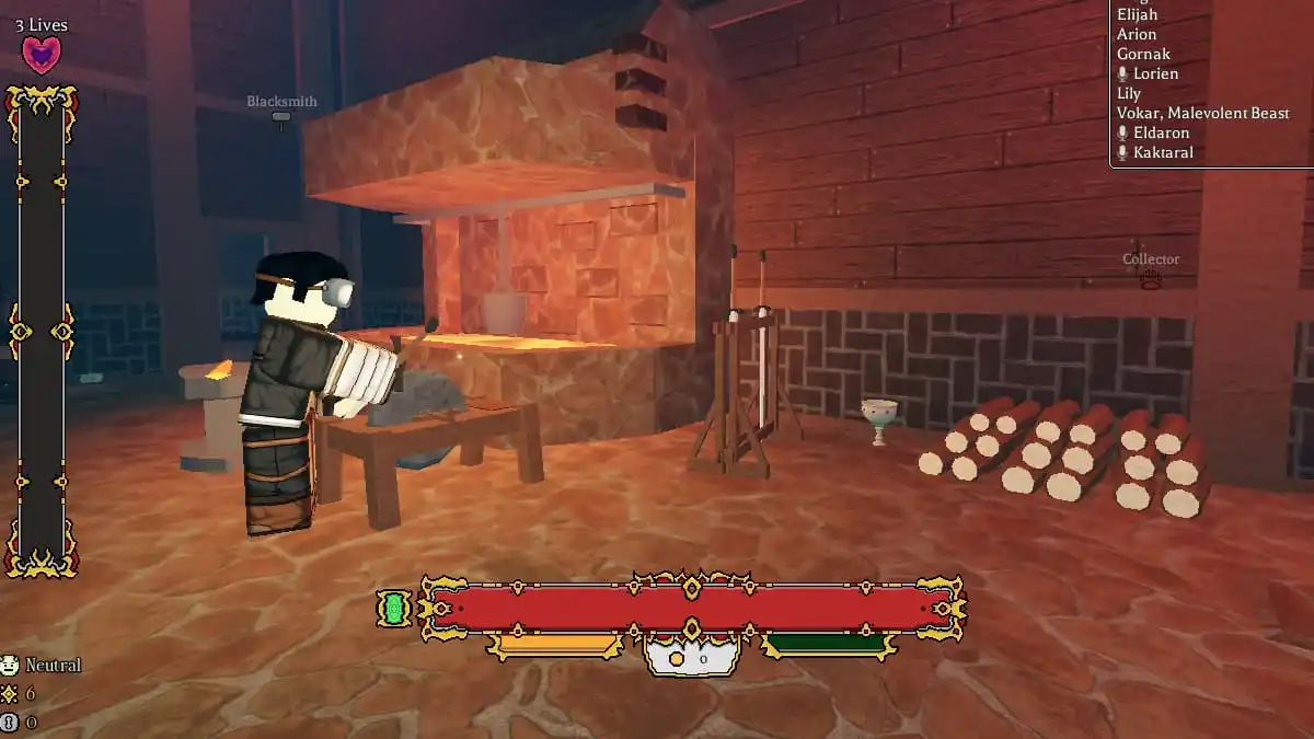 Rogueblox combat system showing character fighting with weapons and abilities